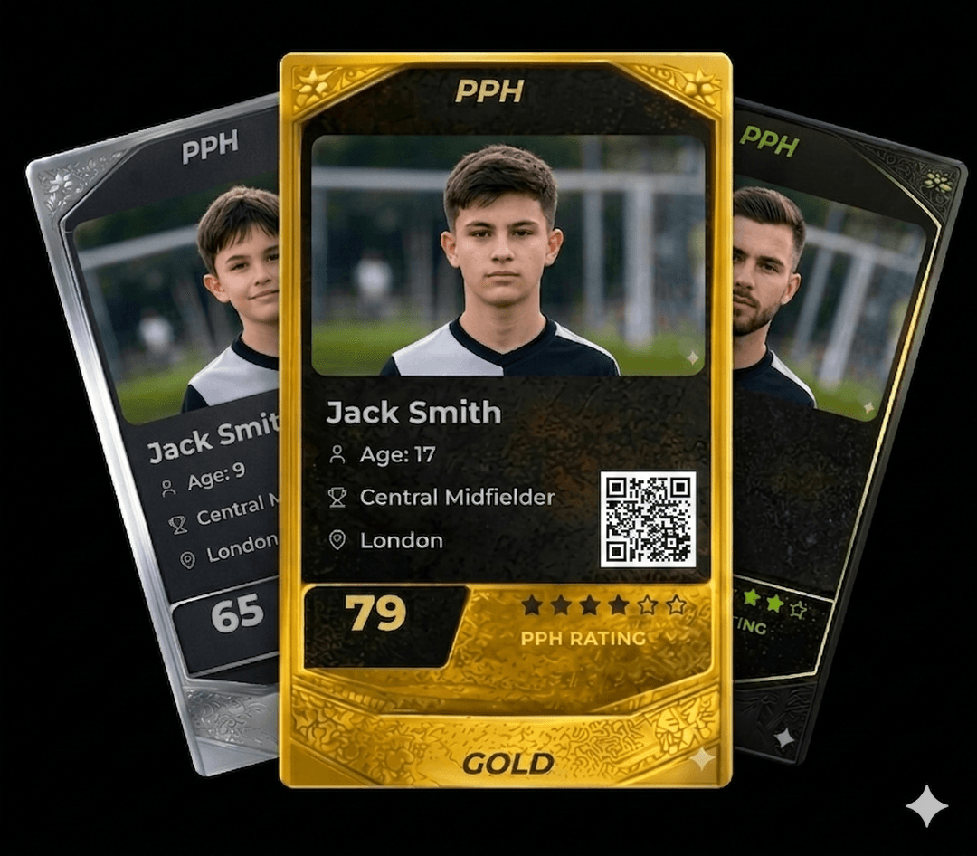 Share your profile with scouts, clubs, coaches, and the wider football network.